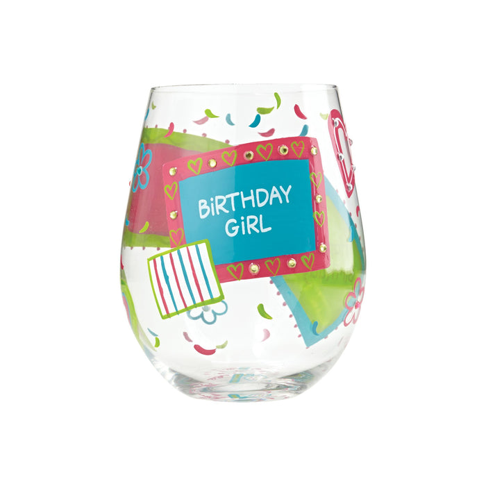 Stemless Glass Birthday Girl