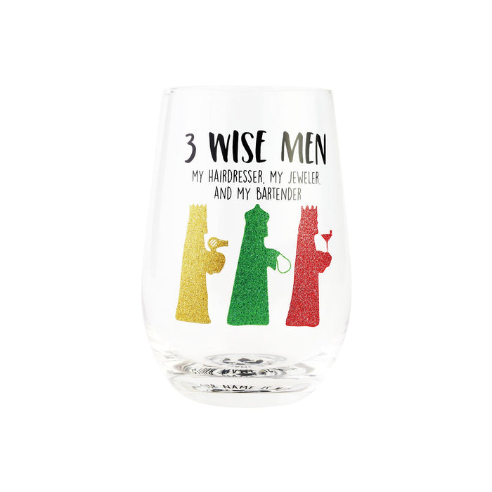 3 WISE MEN STEMLESS GLAS