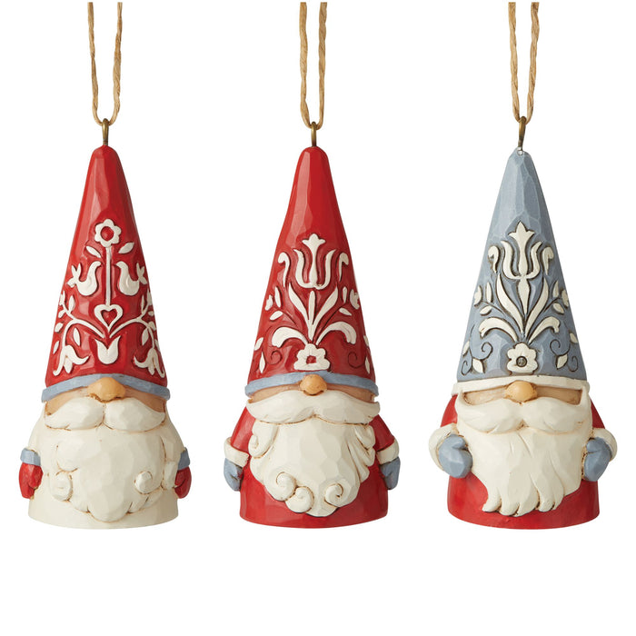 Nordic Mini Gnomes 3 Pc OrnSet