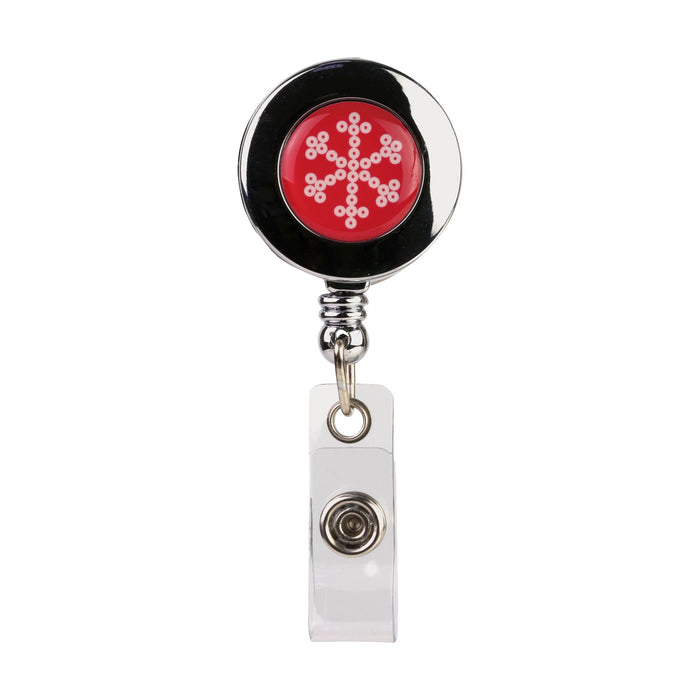 SNOWFLAKE RETRACTABLE ID CLIP