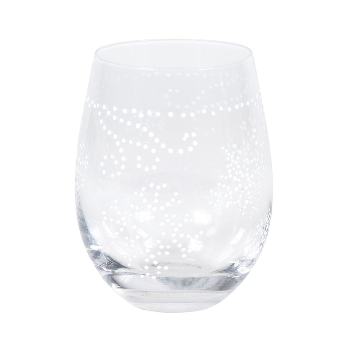 Snowflakes Stemless Glass