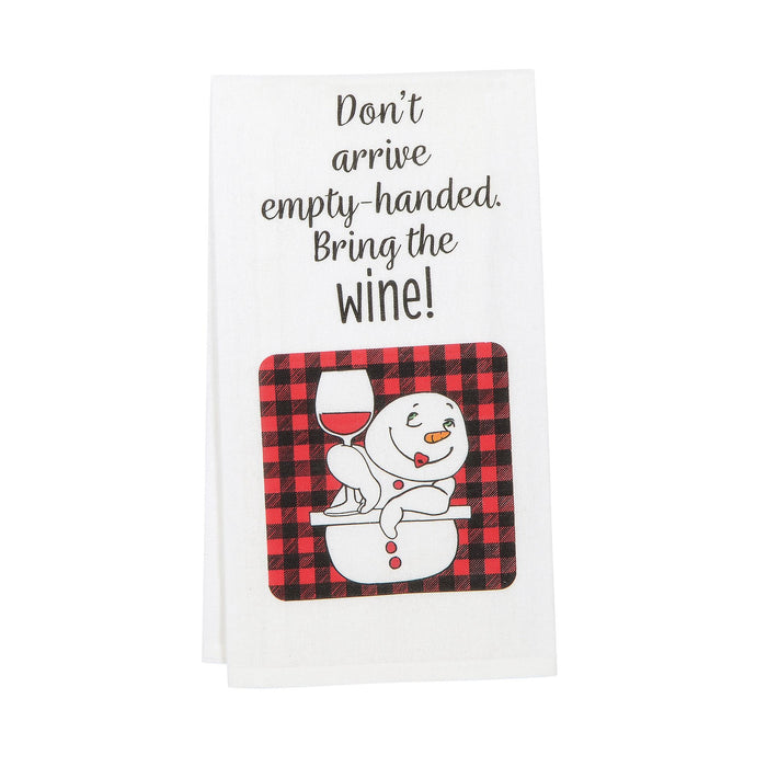 Don't Arrive Empty Hand towel