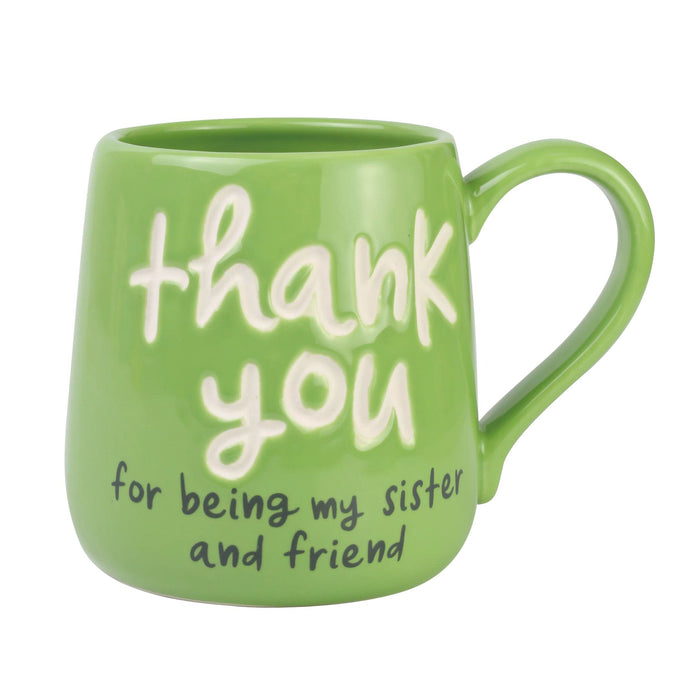 Thank You Sister Engraved Mug