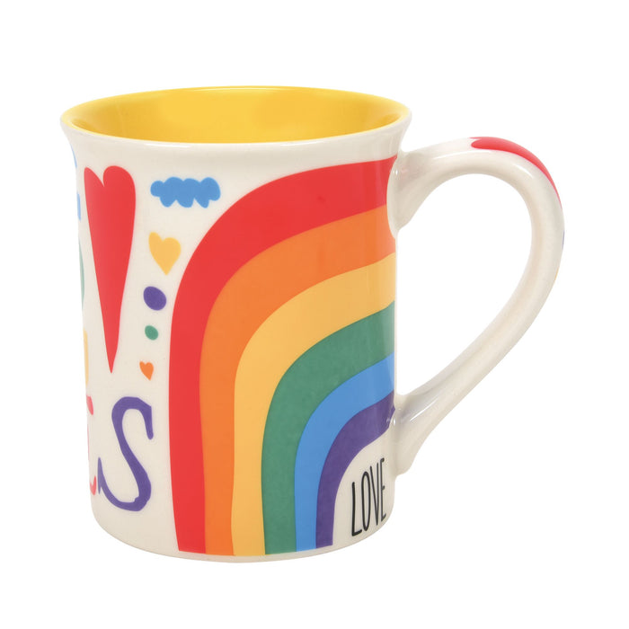 RAINBOW LOVE POSITVE VIBES MUG