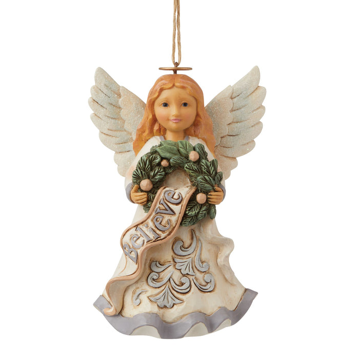 White Woodland Believe Angel