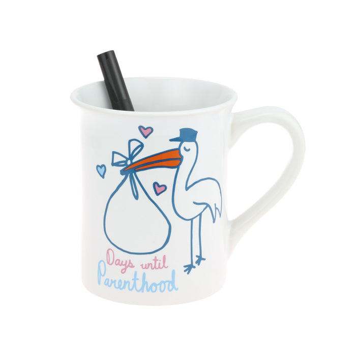 DRY ERASE NEW PARENT MUG W PEN