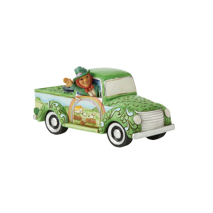 Leprechaun in Green Truck