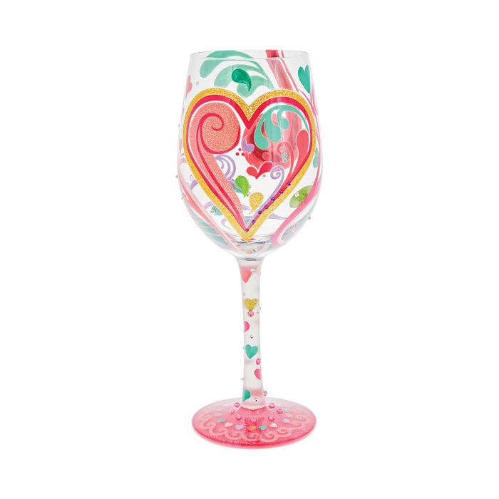 My Hearts-a-Swirl Wine Glass