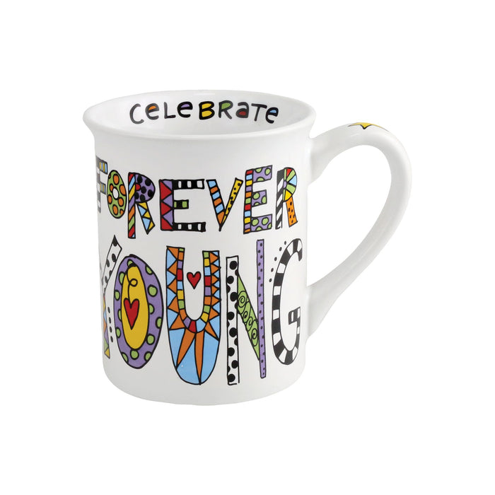 CUPPADOODLE FOREVER YOUNG MUG