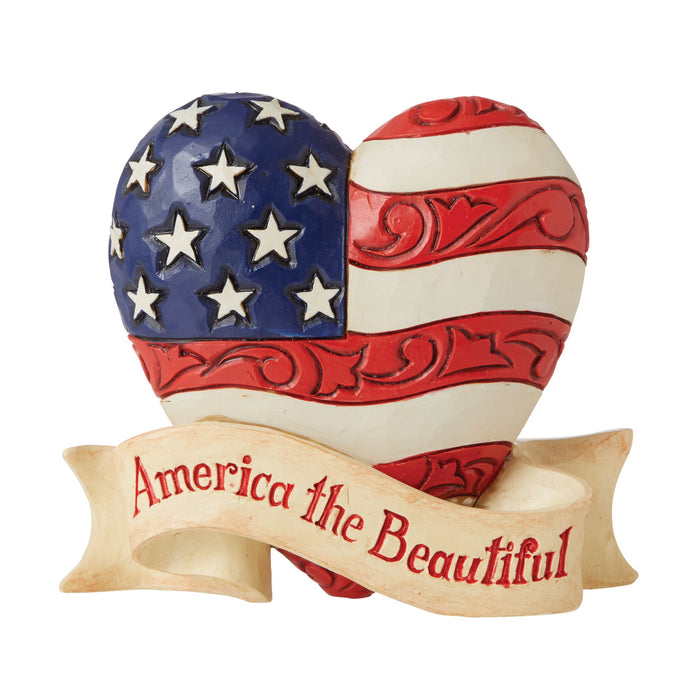 Mini Patriotic Beautiful Heart