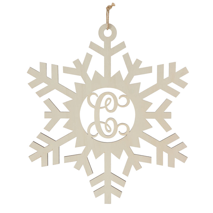 C Monogram Snowflake