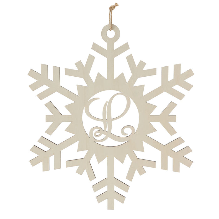 L Monogram Snowflake