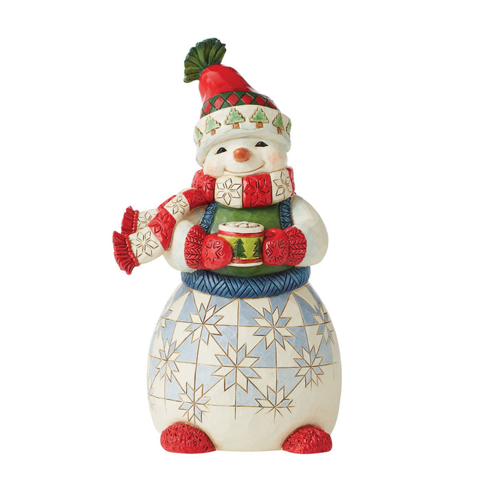 Cozy Snowman Figurine