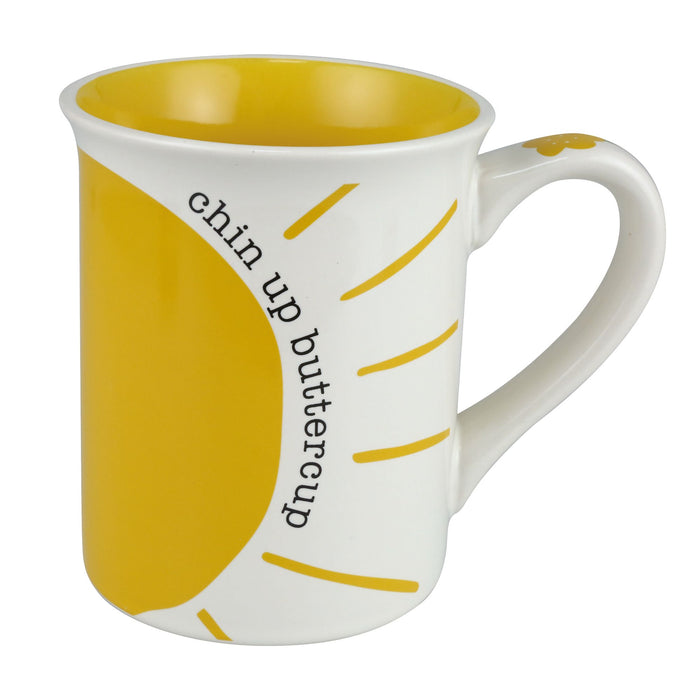 Chin Up Buttercup Mug 16 oz