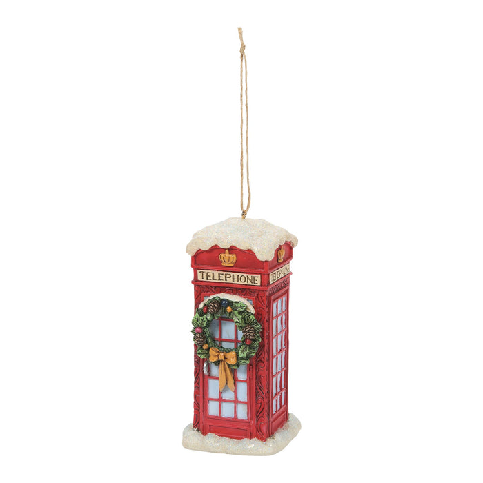 Christmas Phone Box Ornament