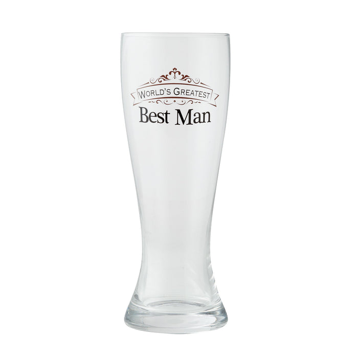 Best Man Beer Glass