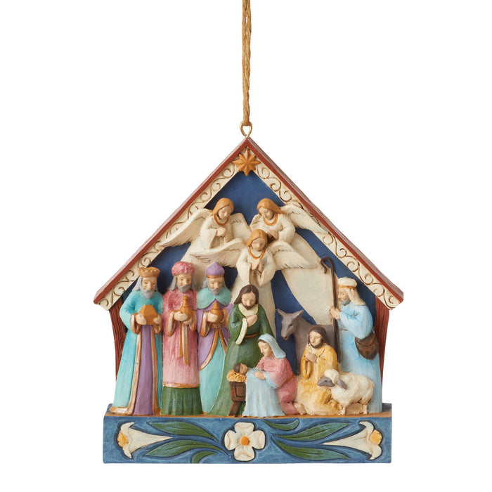 Nativity Stable Ornament