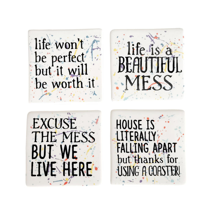 Mess Splatter Coaster  Set