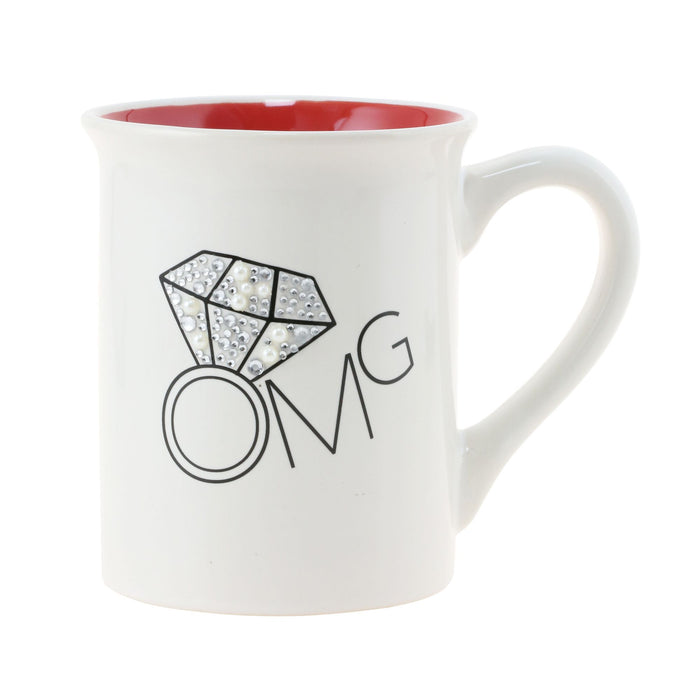 OMG Rhinestone Mug