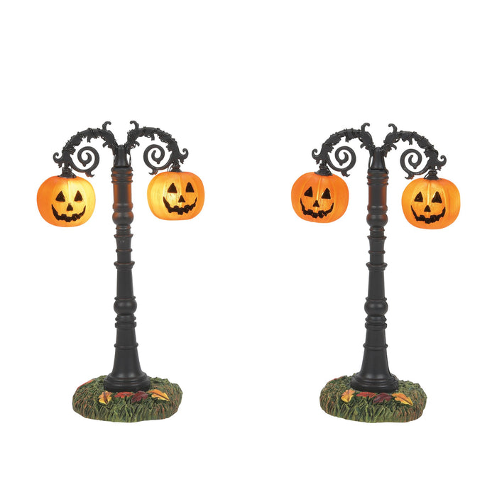 Hallows Eve Lit Street Lamps