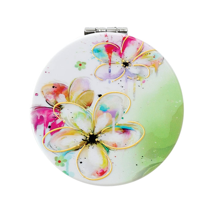 Flowers Compact Mirror