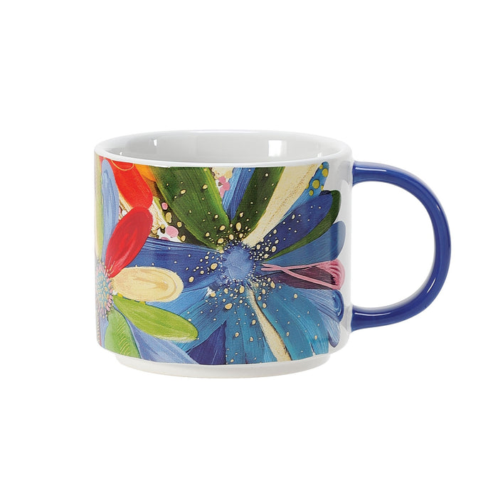 Blue Garden Stacking Mug