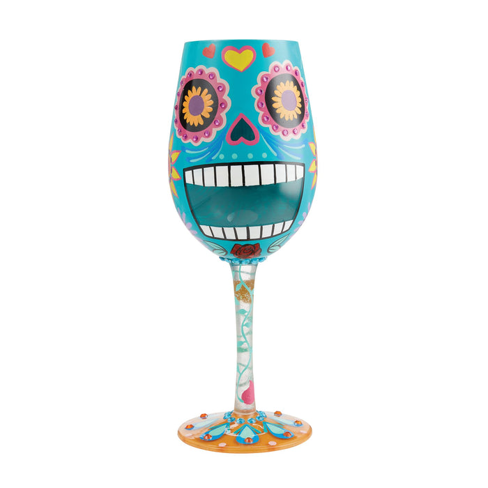 Calavera Sugar Skull Glass