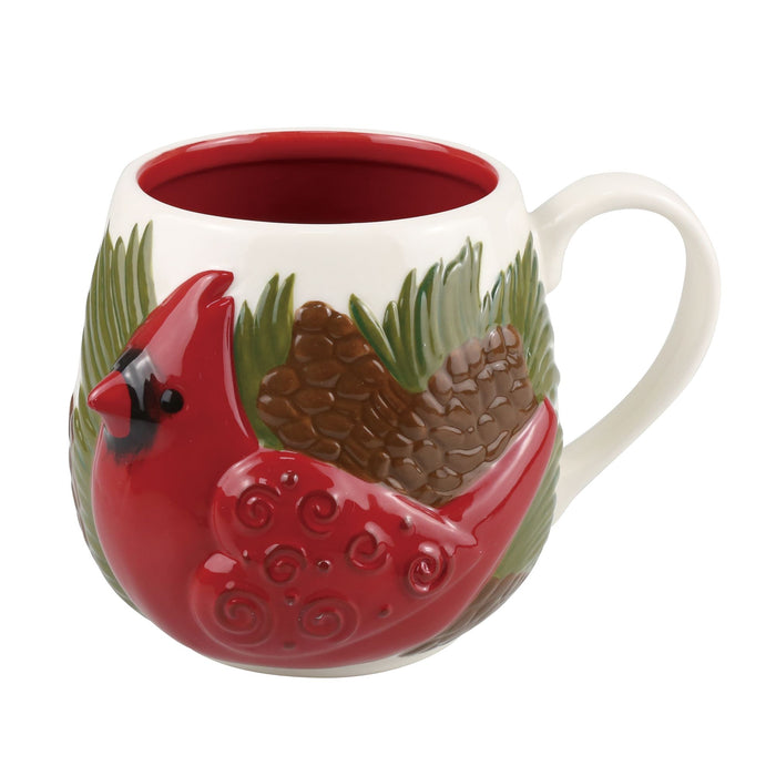 Cardinal Sculpted Believe Mug