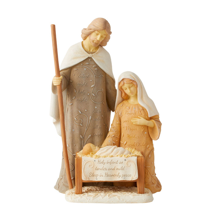 Silent night nativity figurine