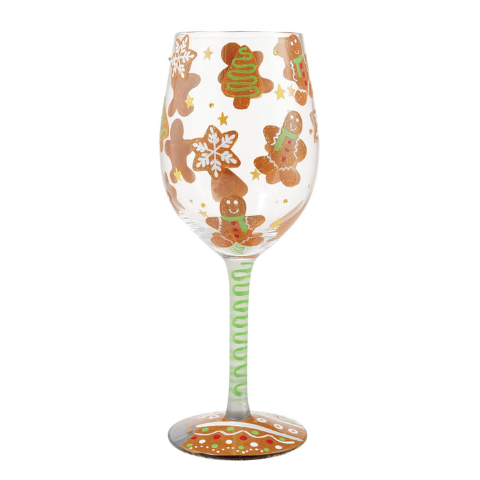 Gingerbread Dreams Wine Glass