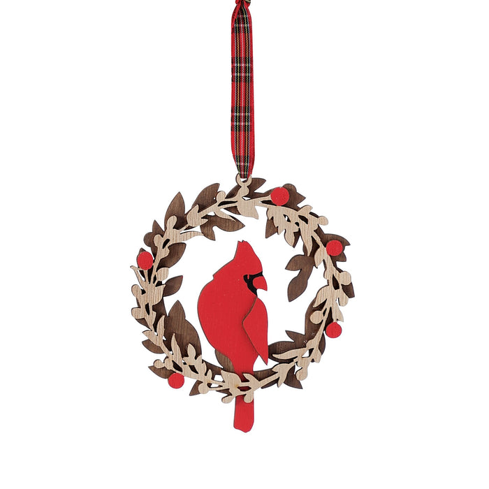 Cardinal Wreath Orn