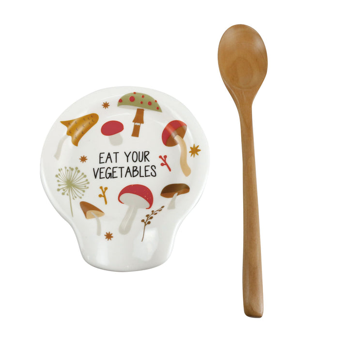 Mushroom Spoonest w Spoon Set