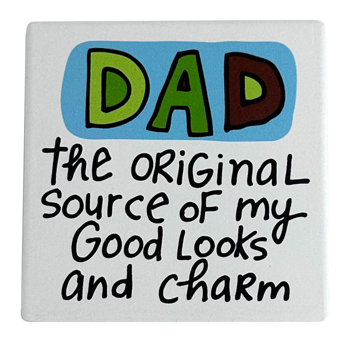 Dad Original Charm Coaster