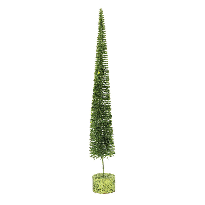 Med. Green Glitter Spike Tree