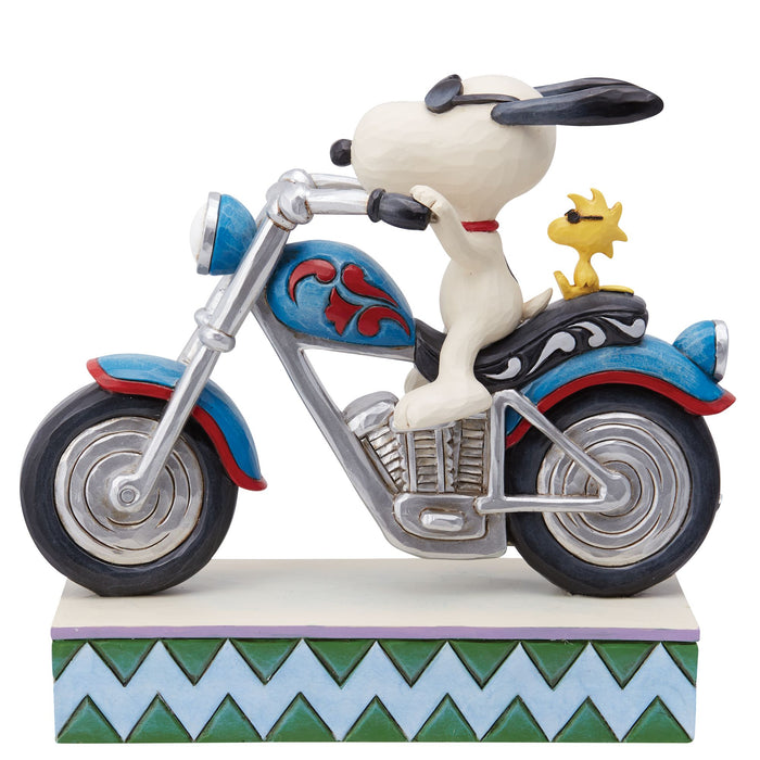 Snoopy & Woodstock Riding Moto