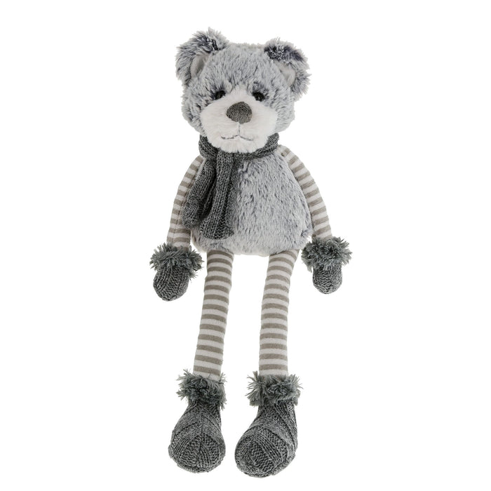 Long Leg Gray Bear with Scarf