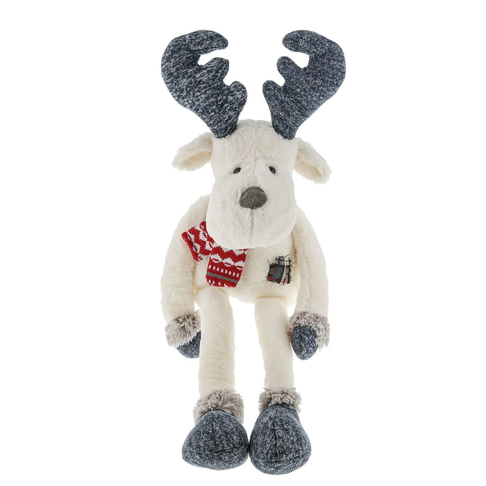 Lg Long Leg Moose Red Scarf