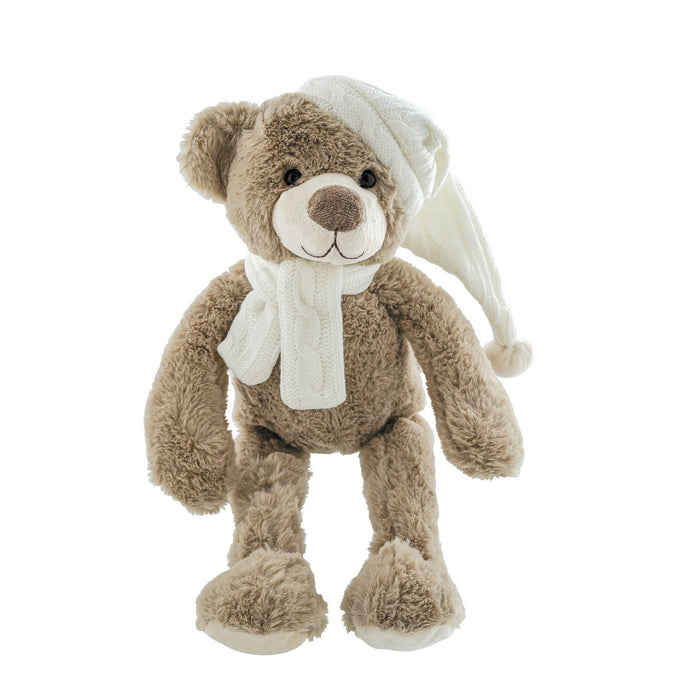 Lg Teddy Bear Scarf Sleep Cap