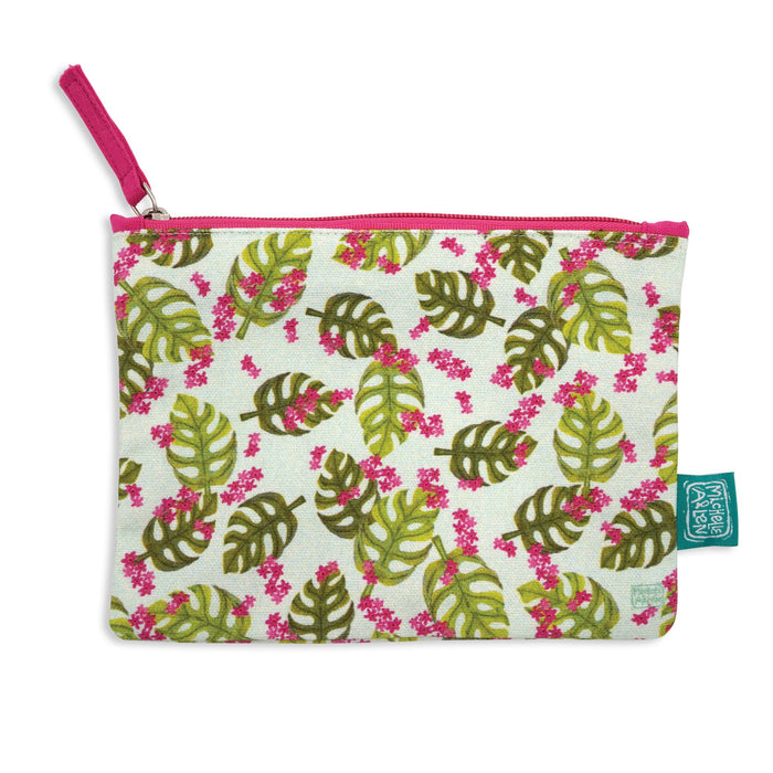 Monstera Zip Pouch (Med)