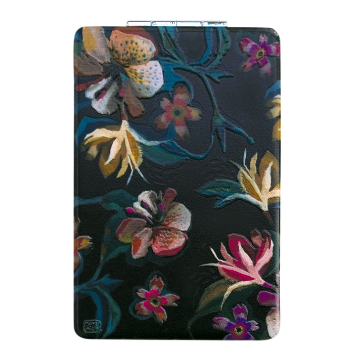 Moody Flowers Compact Mirror