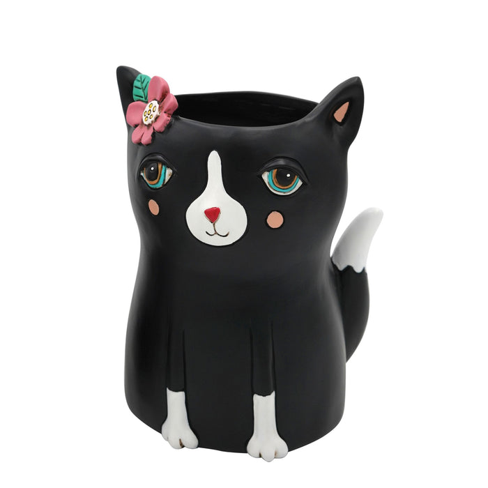 Black Cat Planter